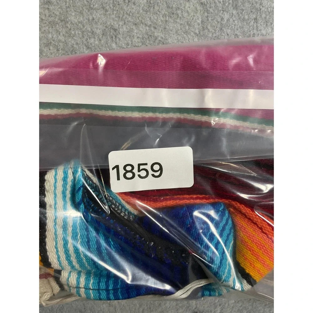 K9 Ponchos Mexican Serape Stripe Dog Poncho Small Multicolor Pet Costume 1859